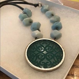 Silpada handcrafted semi precious stone and sterling silver necklace